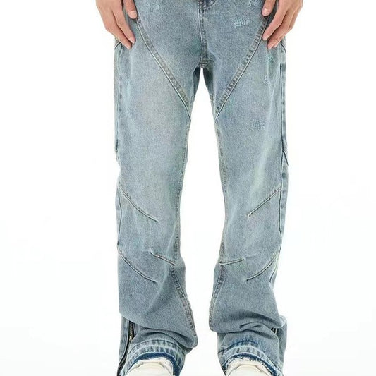 Jeans american high street con zip finale adhd aspie shop asperger autismo neurodivergenza