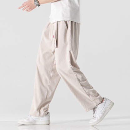 Pantaloni casual ampi in velluto a coste primaverili ed estivi da uomo aspie shop neurodivergenti neurodivergenza ADHD autism dyspraxia dyslexia spectrum neurodiversity neurodiverse conditions Tourette down dyscalculia Irlen autisme dyspraxie spectre dyslexie neurodiversité affections dyscalculie neurodivergents syndrome Asperger moda donna uomo bambino abbigliamento accessori mode femmes hommes enfants vêtements accessoires fashion women men children clothing accessories kung fu