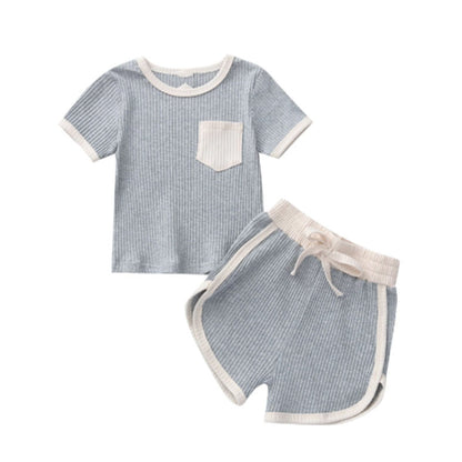 Set completo estivo maglietta e pantaloncino per bambini in stile vintage adhd aspie shop asperger autismo