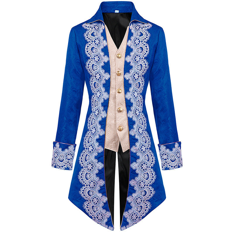 Costume cosplay medievale in stile Steampunk a coda di rondine da uomo - Aspie Shop