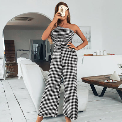 Tutina jumpsuit da donna mono spalla pattern a quadretti aspie shop neurodivergenti neurodivergenza ADHD autism dyspraxia dyslexia spectrum neurodiversity neurodiverse conditions Tourette down dyscalculia Irlen autisme dyspraxie spectre dyslexie neurodiversité affections dyscalculie neurodivergents syndrome Asperger