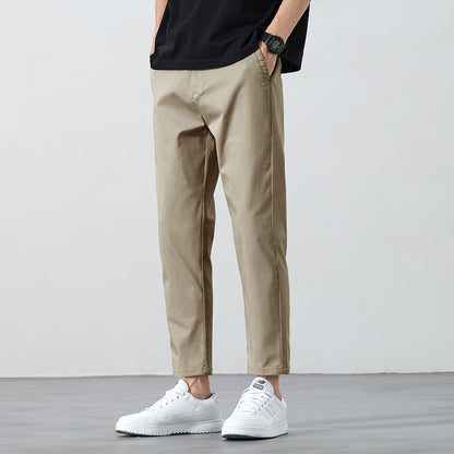 Pantaloni in cotone casual corti cropped estivi da uomo - Aspie Shop